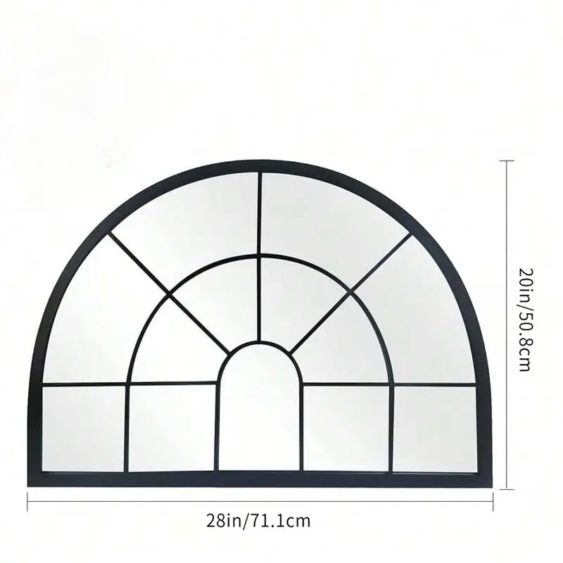 Arched Window Mirror with Acrylic Frame