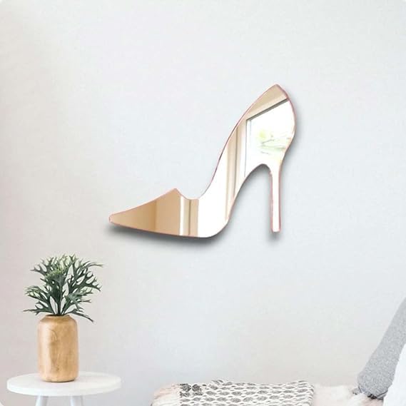 High Heel Shoe Acrylic Mirror Wall Art