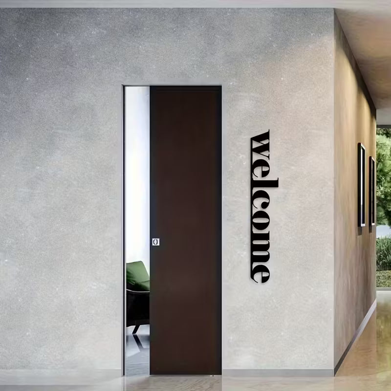 Modern Acrylic Wall Art "Welcome" Sign