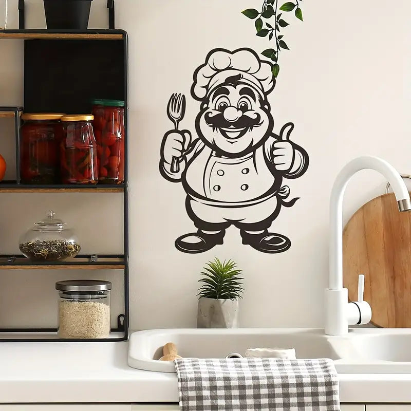 Chef With Fork - Kitchen & Dinning Wall Decor