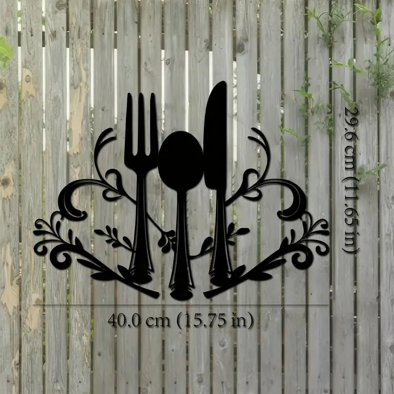 Fork and Spoon Kitchen & Dining Room Wall Art - Home Decor