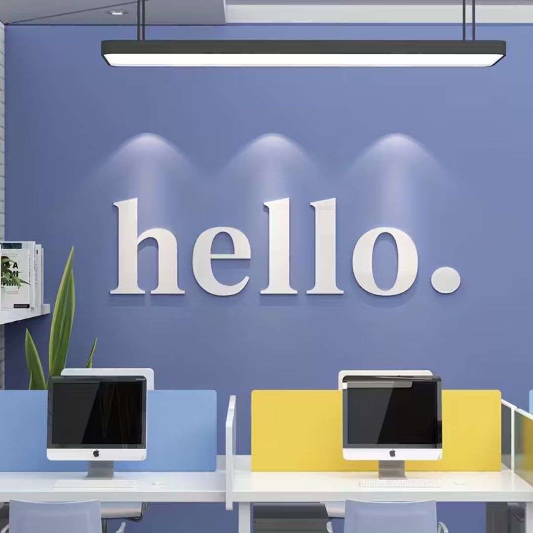 1 Set, Hello Letter Wall Sticker, Welcome Words, Home Decoration