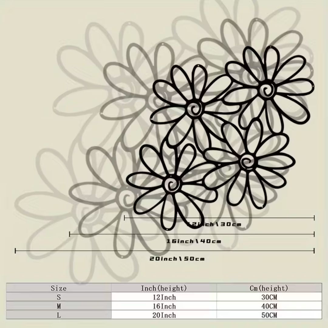 Vibrant Daisy Flower Acrylic Wall Decor