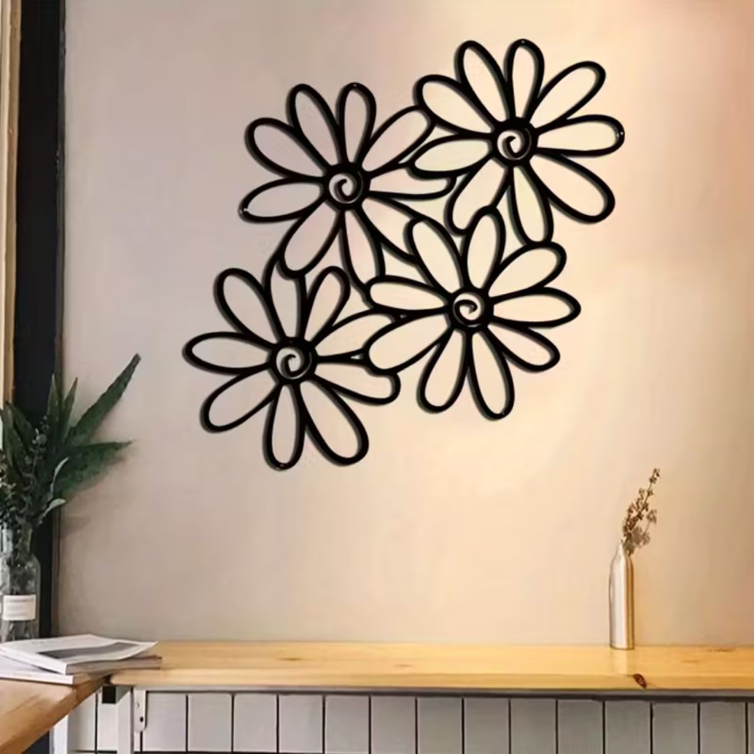 Vibrant Daisy Flower Acrylic Wall Decor