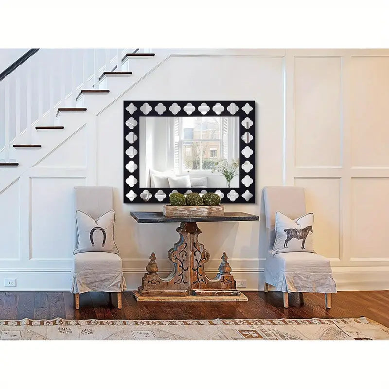 Black Wooden Frame  Modern Decorative Mirror