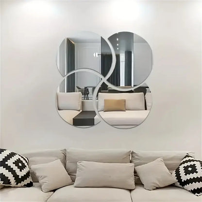 1 Set/4pcs Clover Acrylic Mirror Wall Art
