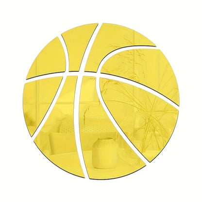 Creative Mirror Stickers for Kids Room – Football-Themed Acrylic 3D Art