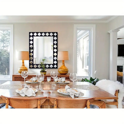 Black Wooden Frame  Modern Decorative Mirror