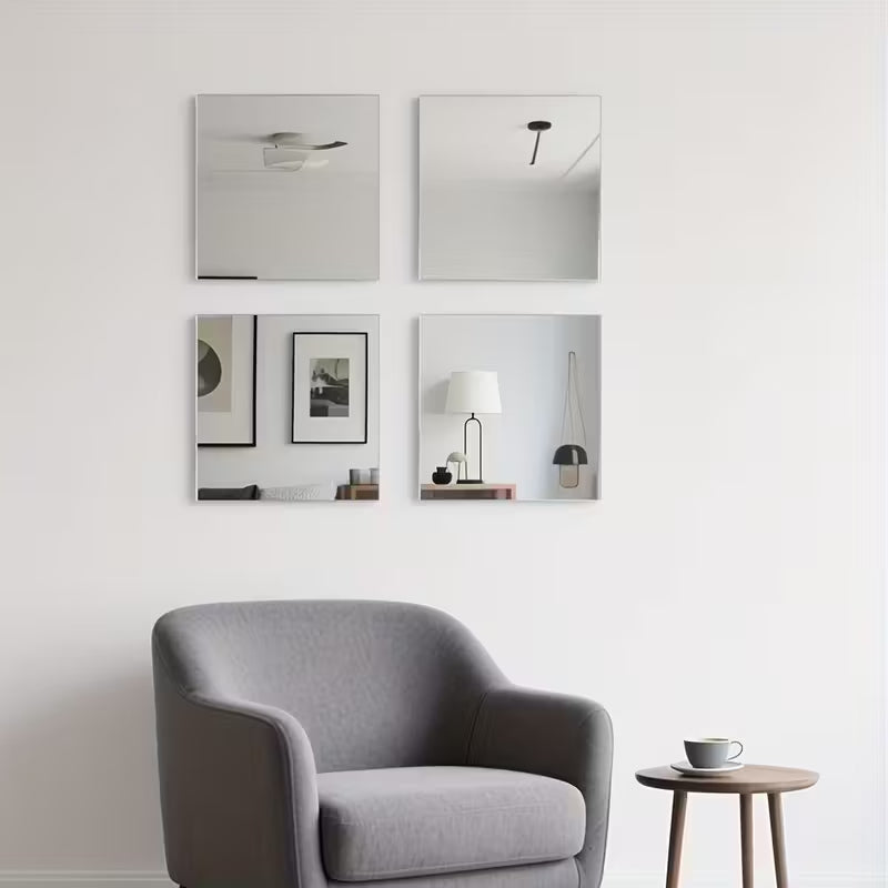 Acrylic Mirror Wall Decals DIY Background Wall Decoration