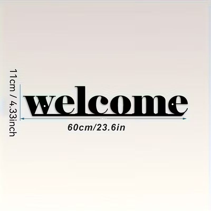 Modern Acrylic Wall Art "Welcome" Sign