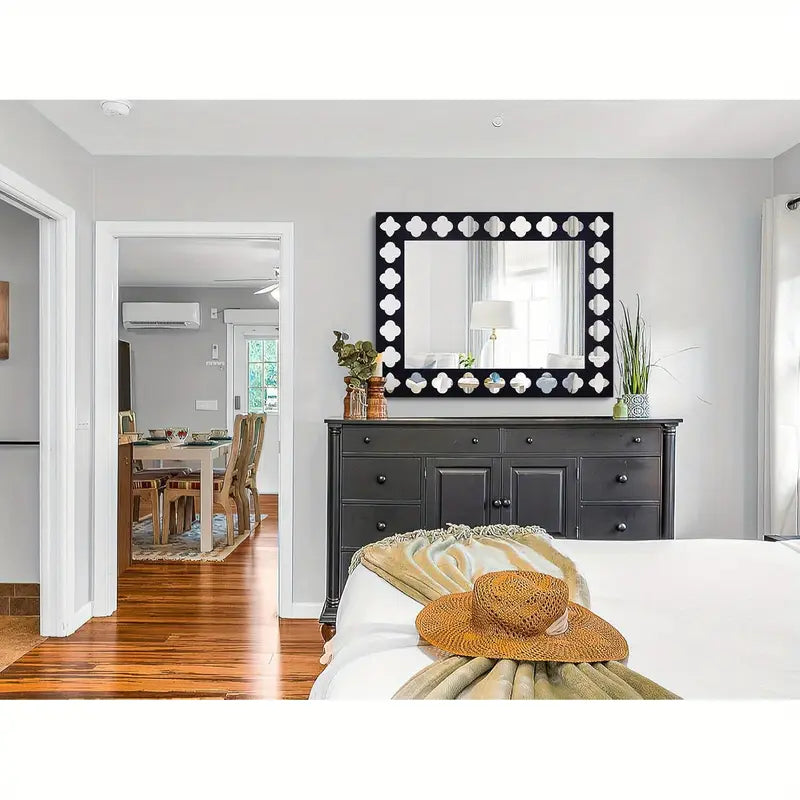 Black Wooden Frame  Modern Decorative Mirror