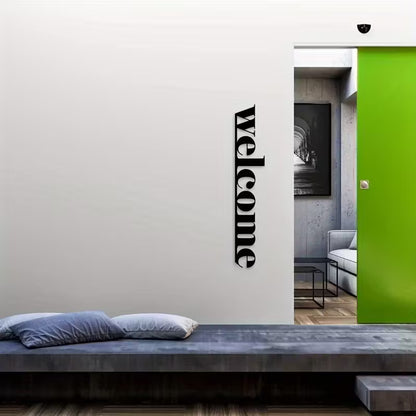 Modern Acrylic Wall Art "Welcome" Sign