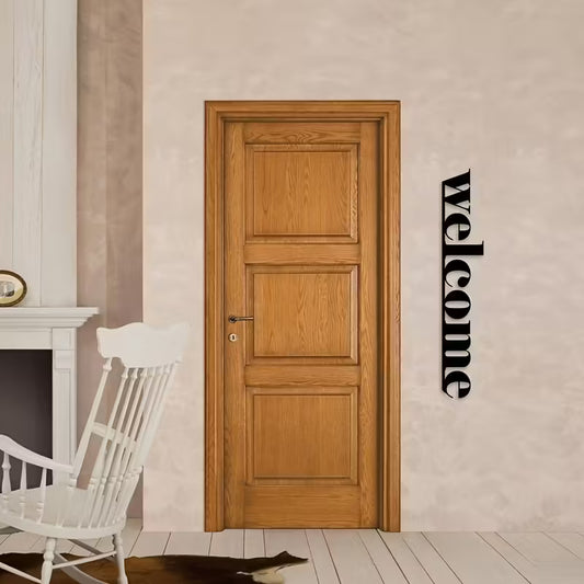 Modern Acrylic Wall Art "Welcome" Sign