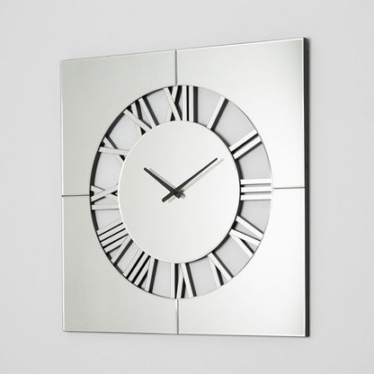 Modern Mirror Wall Clock – Living Room Decor