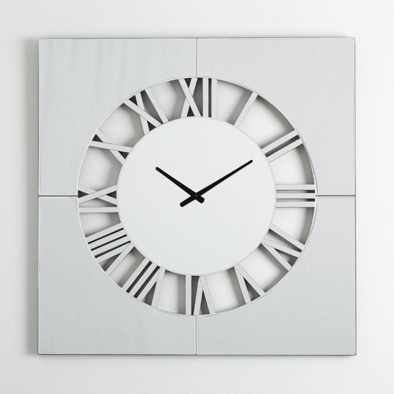 Modern Mirror Wall Clock – Living Room Decor