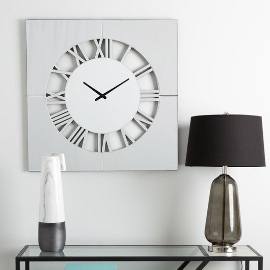 Modern Mirror Wall Clock – Living Room Decor