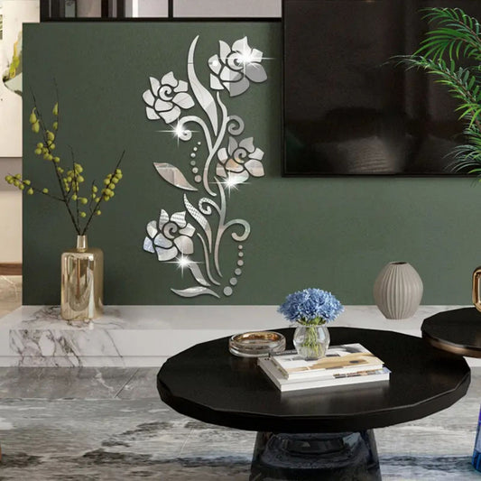 Acrylic Rose Flower Birthday Wall Art by Signature Wall Arts UAE – Elegant floral acrylic decor for birthday celebrations and modern home interiors