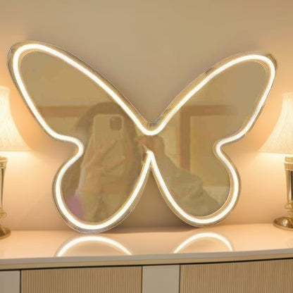Butterfly Selfie Neon Mirror - Neon Light