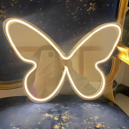 Butterfly Selfie Neon Mirror - Neon Light