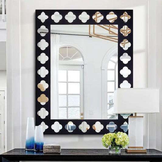 Black Wooden Frame  Modern Decorative Mirror