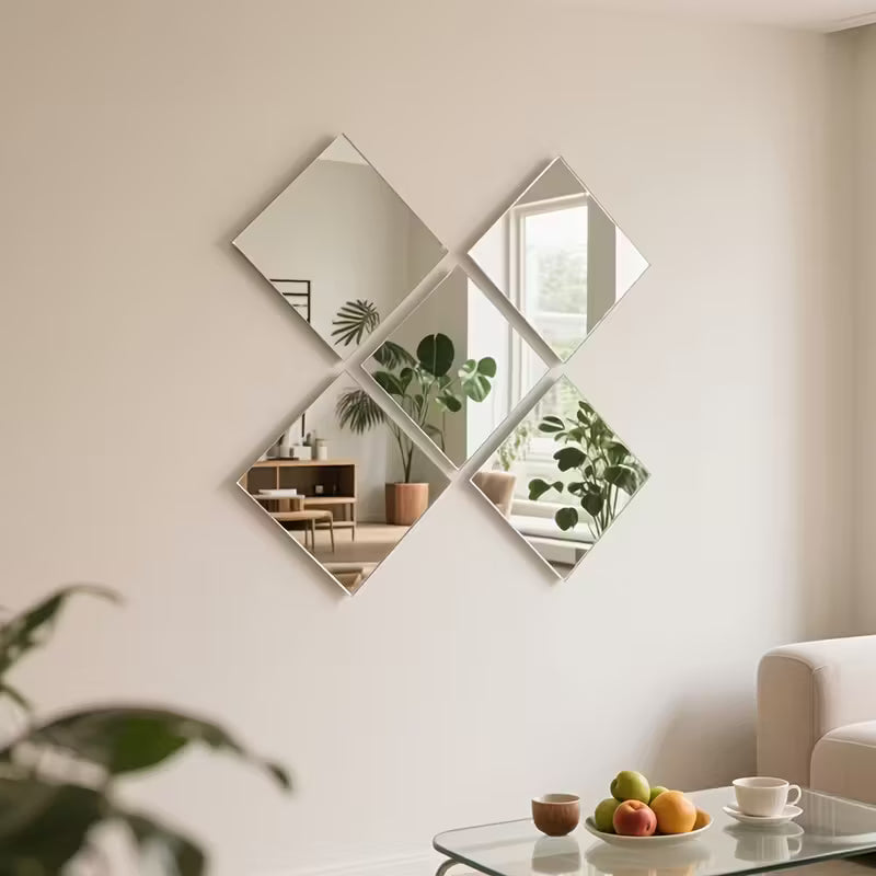 Acrylic Mirror Wall Decals DIY Background Wall Decoration