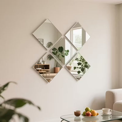 Acrylic Mirror Wall Decals DIY Background Wall Decoration