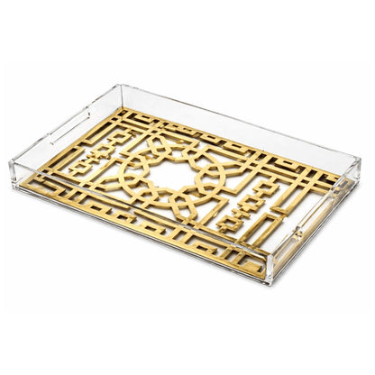 Crystal Edge Luxury Acrylic Tray