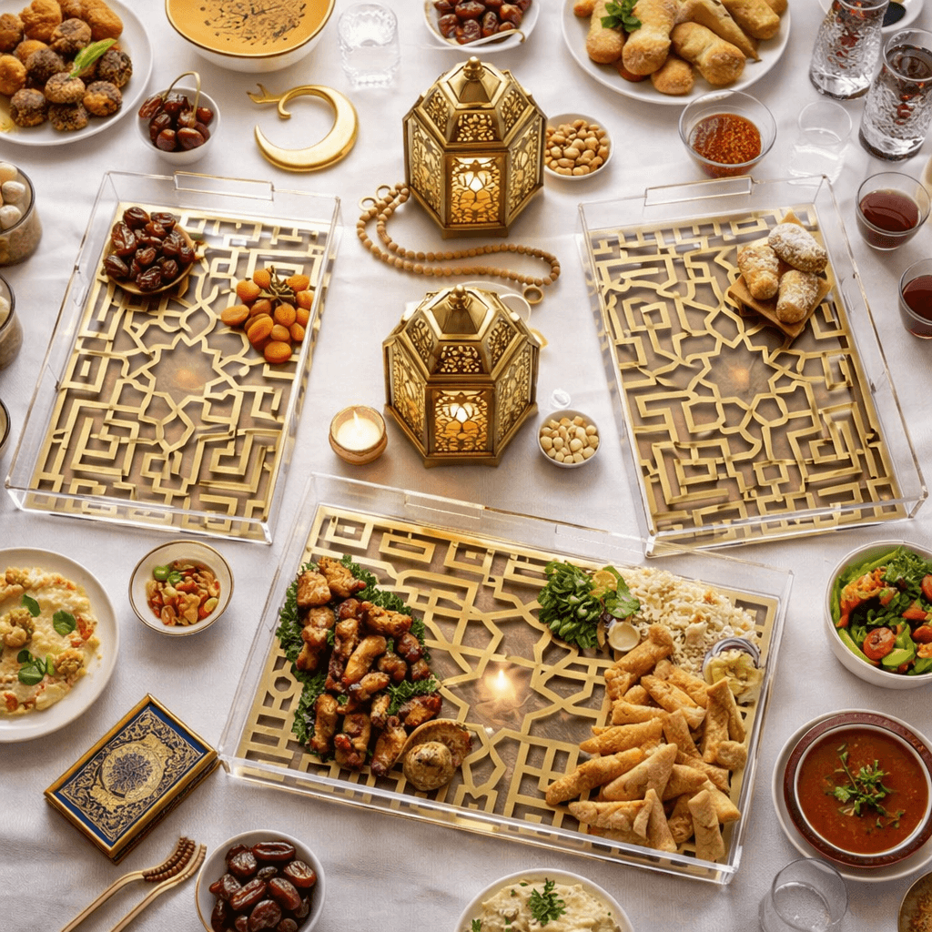 Crystal Edge Luxury Acrylic Tray