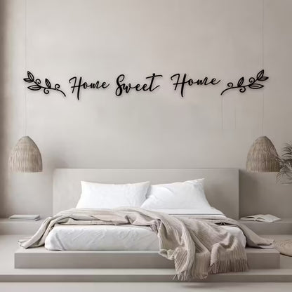 Contemporary Home Sweet Home Wall Art 5 Piece Acrylic Set for Villas and Apartments in Dubai