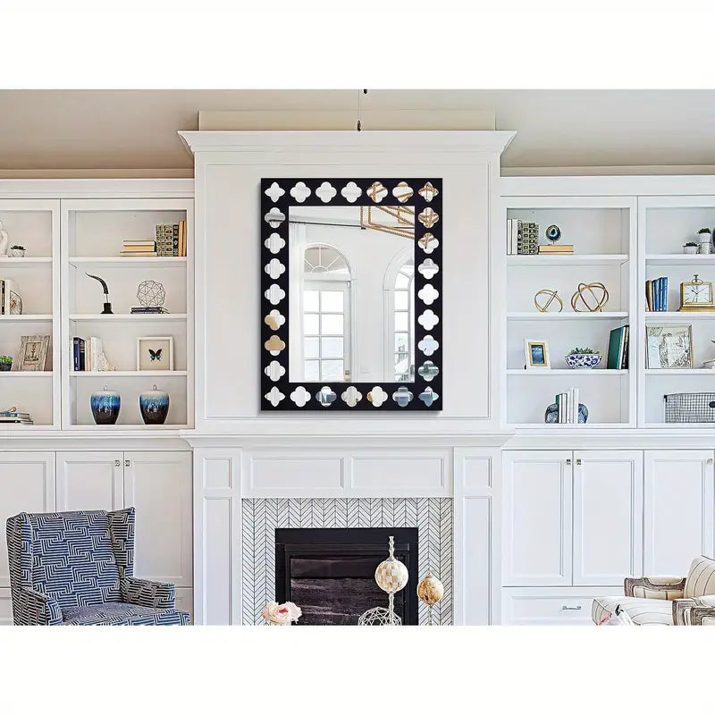 Black Wooden Frame  Modern Decorative Mirror