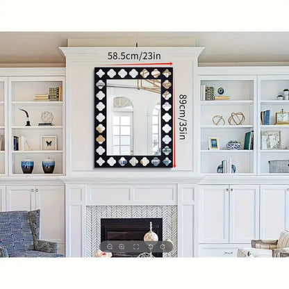 Black Wooden Frame  Modern Decorative Mirror