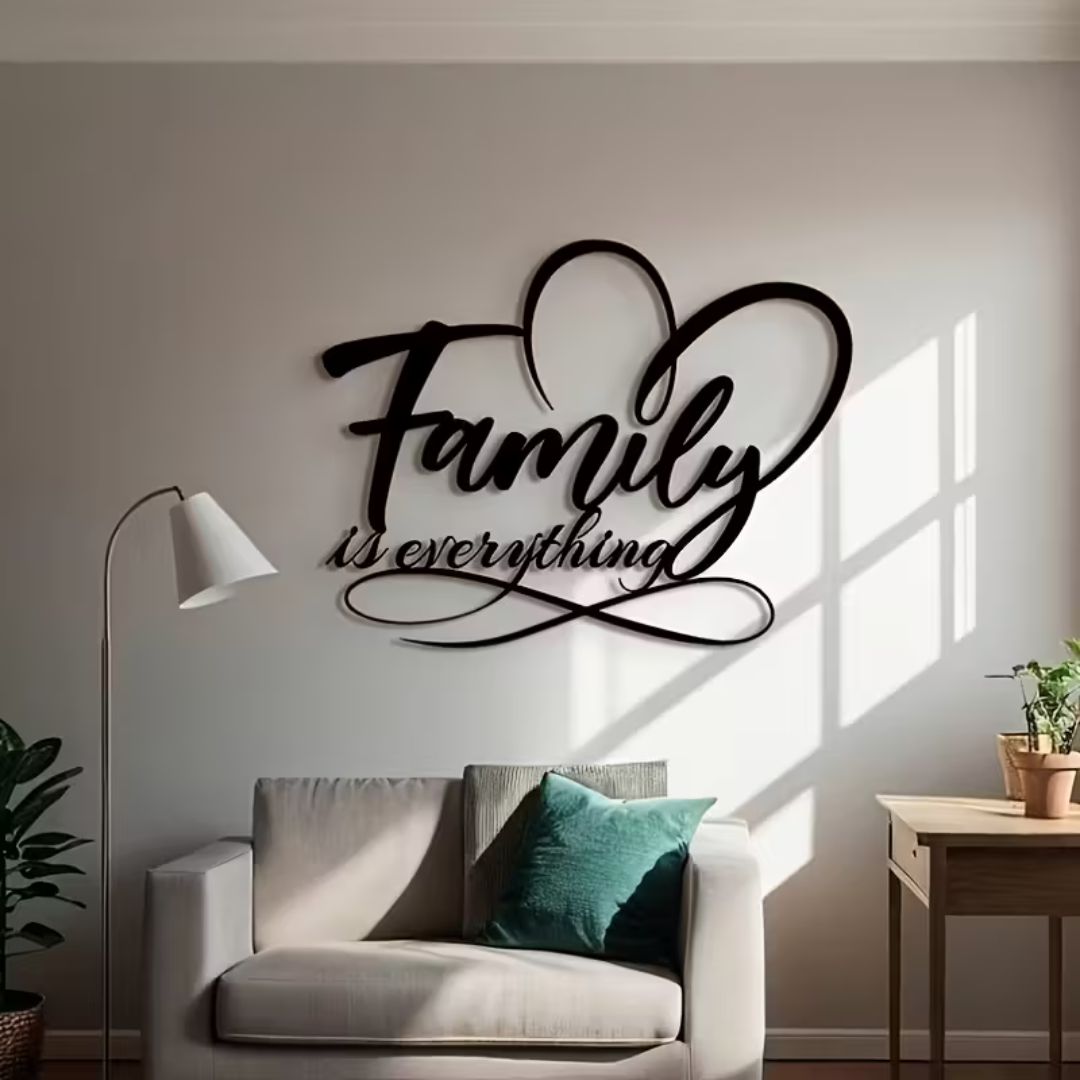 Inspirational Family Quote Acrylic Wall Decor for UAE Homes