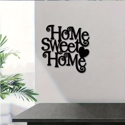 Stylish Home Sweet Home wall hanging made from shiny acrylic in Abu Dhabi