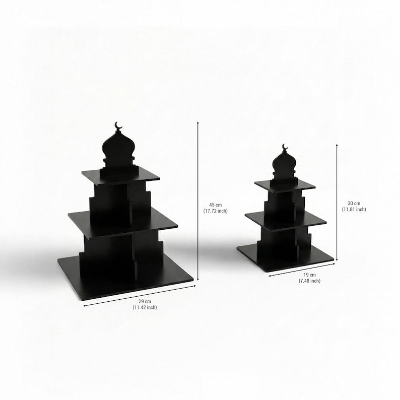 Ramadan Tiered Serving Stand Dessert & Date Holder