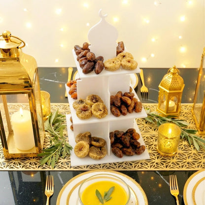 Ramadan Tiered Serving Stand Dessert & Date Holder