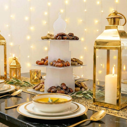Ramadan Tiered Serving Stand Dessert & Date Holder