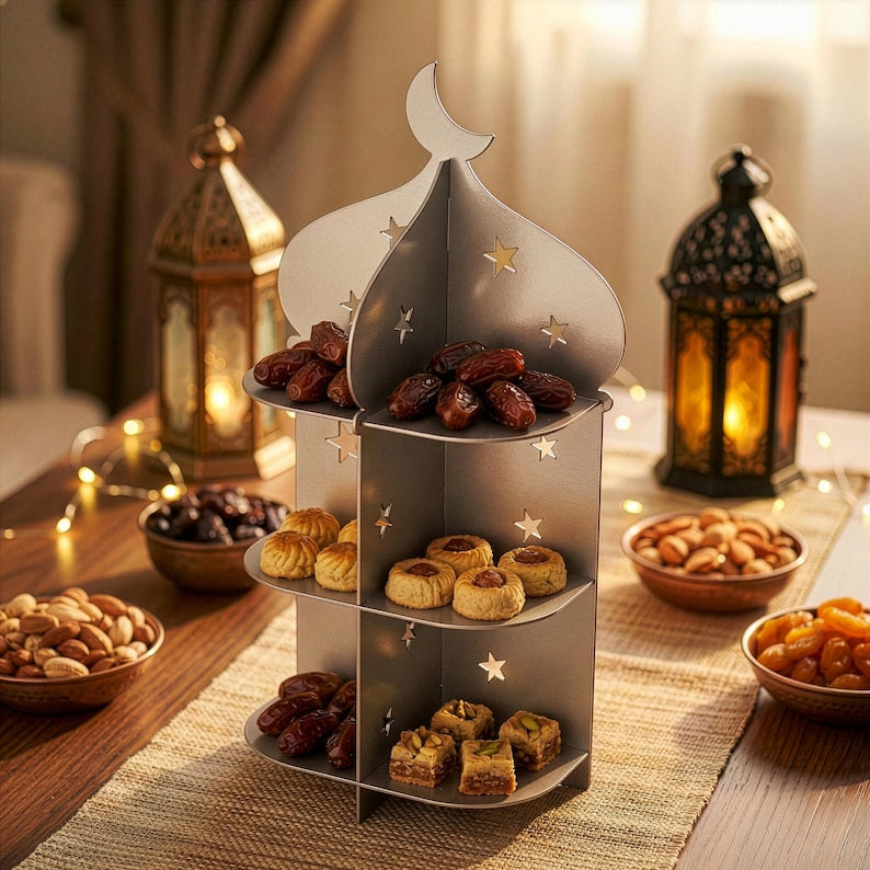 Ramadan Serving Stand Dessert & Date Holder