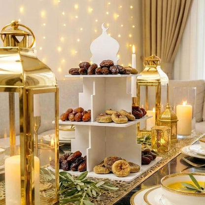 Ramadan Tiered Serving Stand Dessert & Date Holder