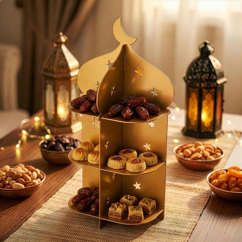 Ramadan Serving Stand Dessert & Date Holder