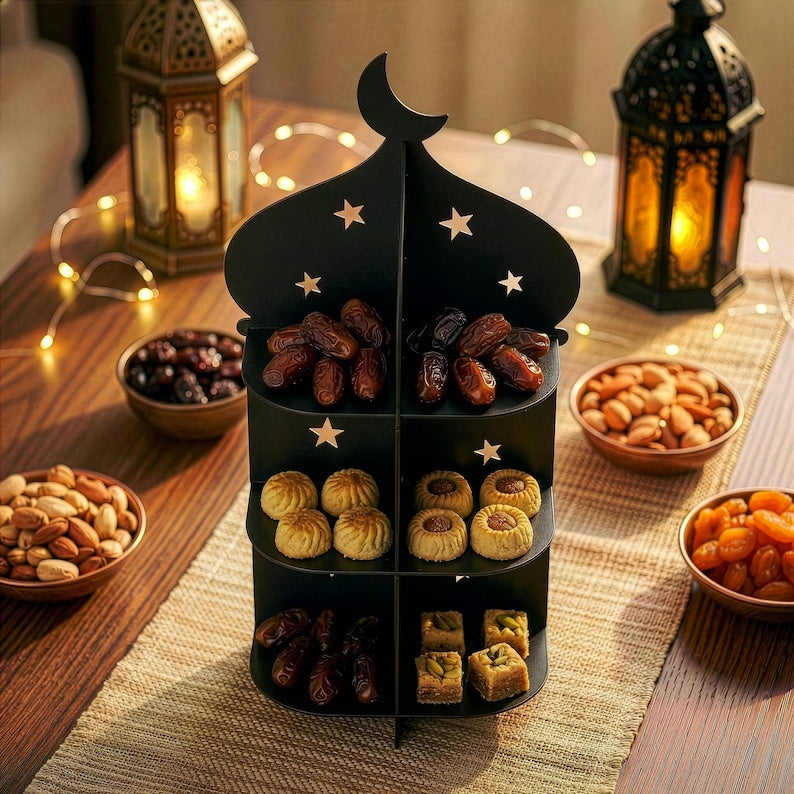 Ramadan Serving Stand Dessert & Date Holder