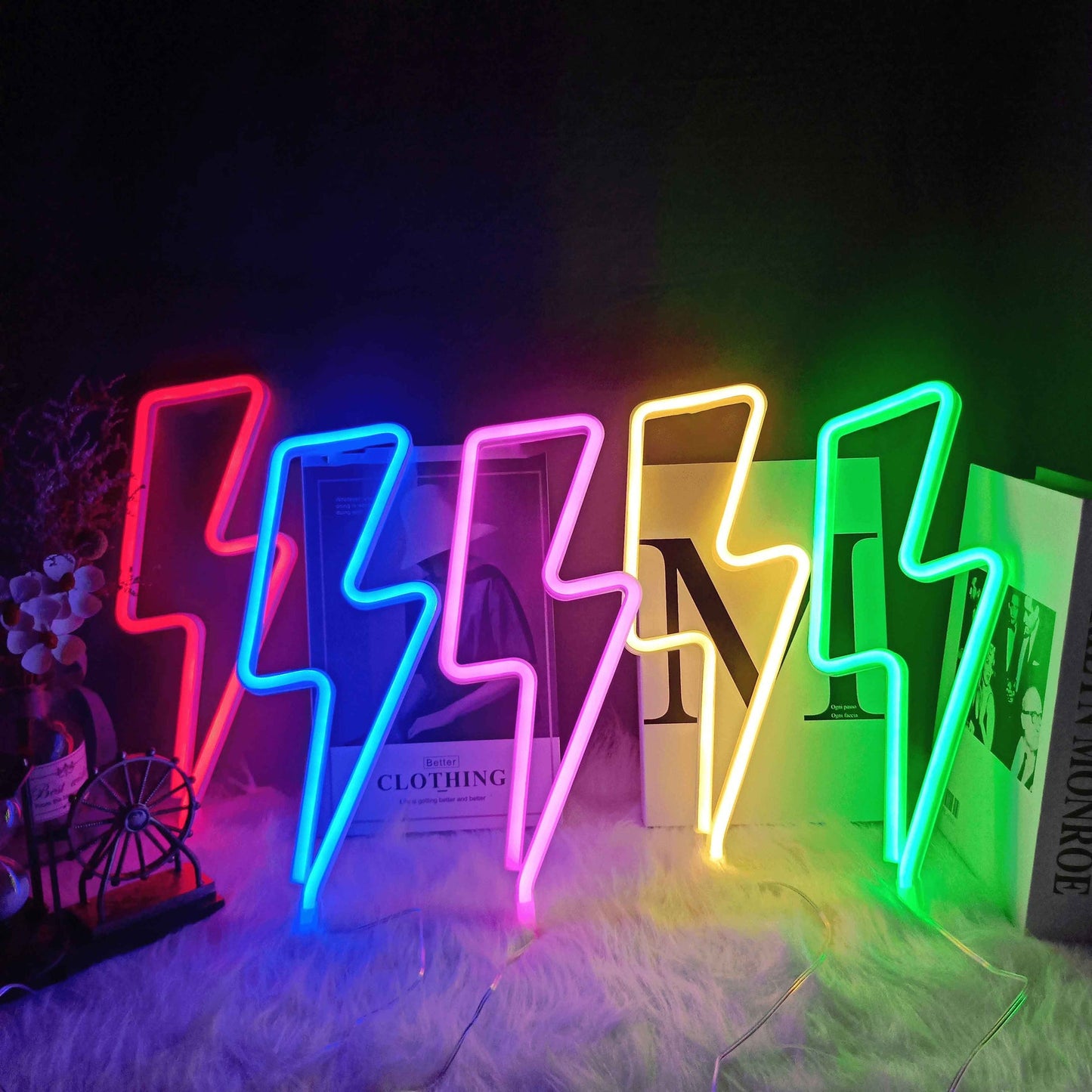 Neon Light Power/Energy Art Sign