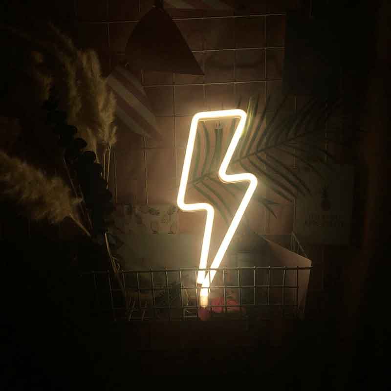 Neon Light Power/Energy Art Sign