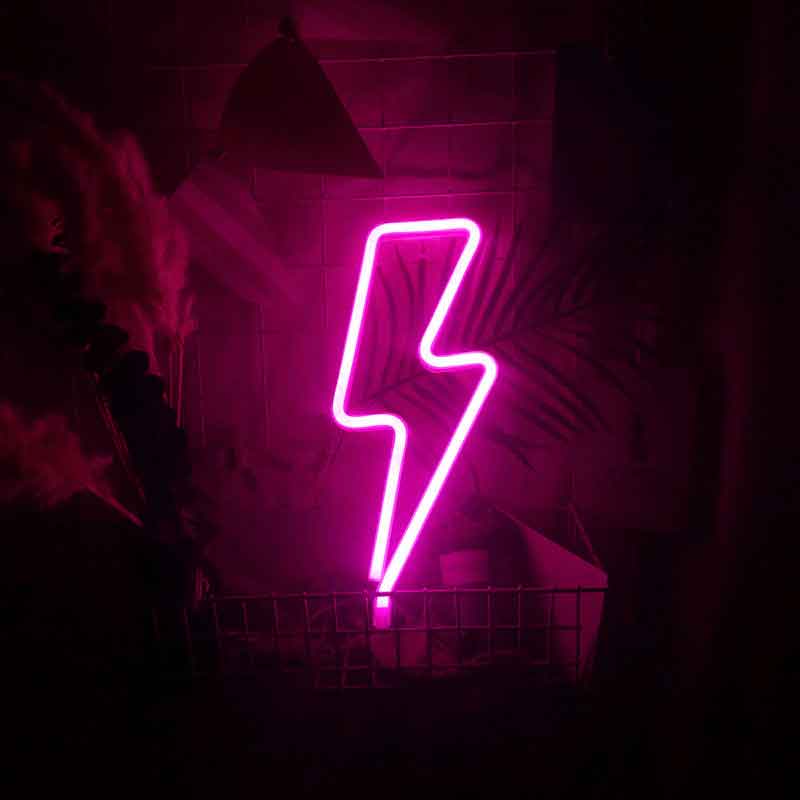 Neon Light Power/Energy Art Sign