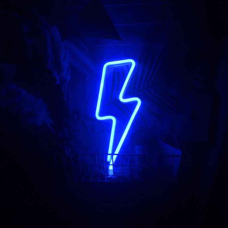 Neon Light Power/Energy Art Sign