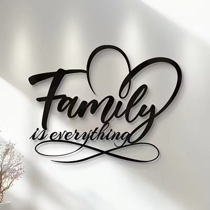 Shiny Acrylic Family Quote Wall Decor for Modern Home Interiors UAE