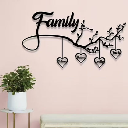 Custom Family Tree Acrylic Wall Art