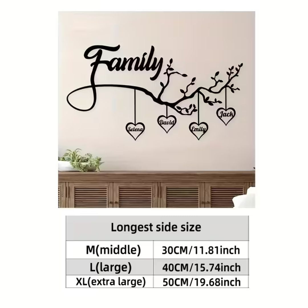 Custom Family Tree Acrylic Wall Art