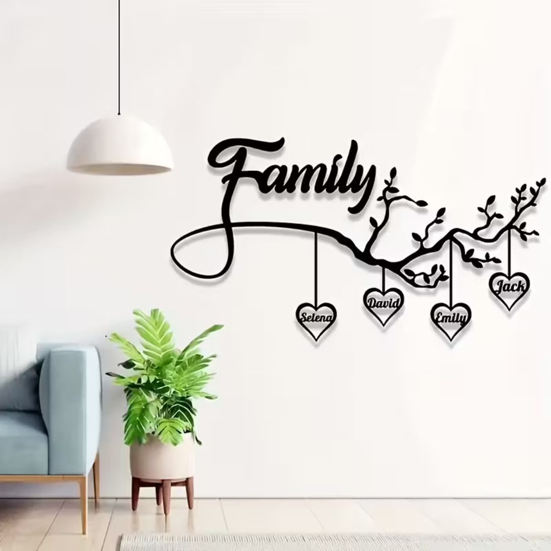 Custom Family Tree Acrylic Wall Art