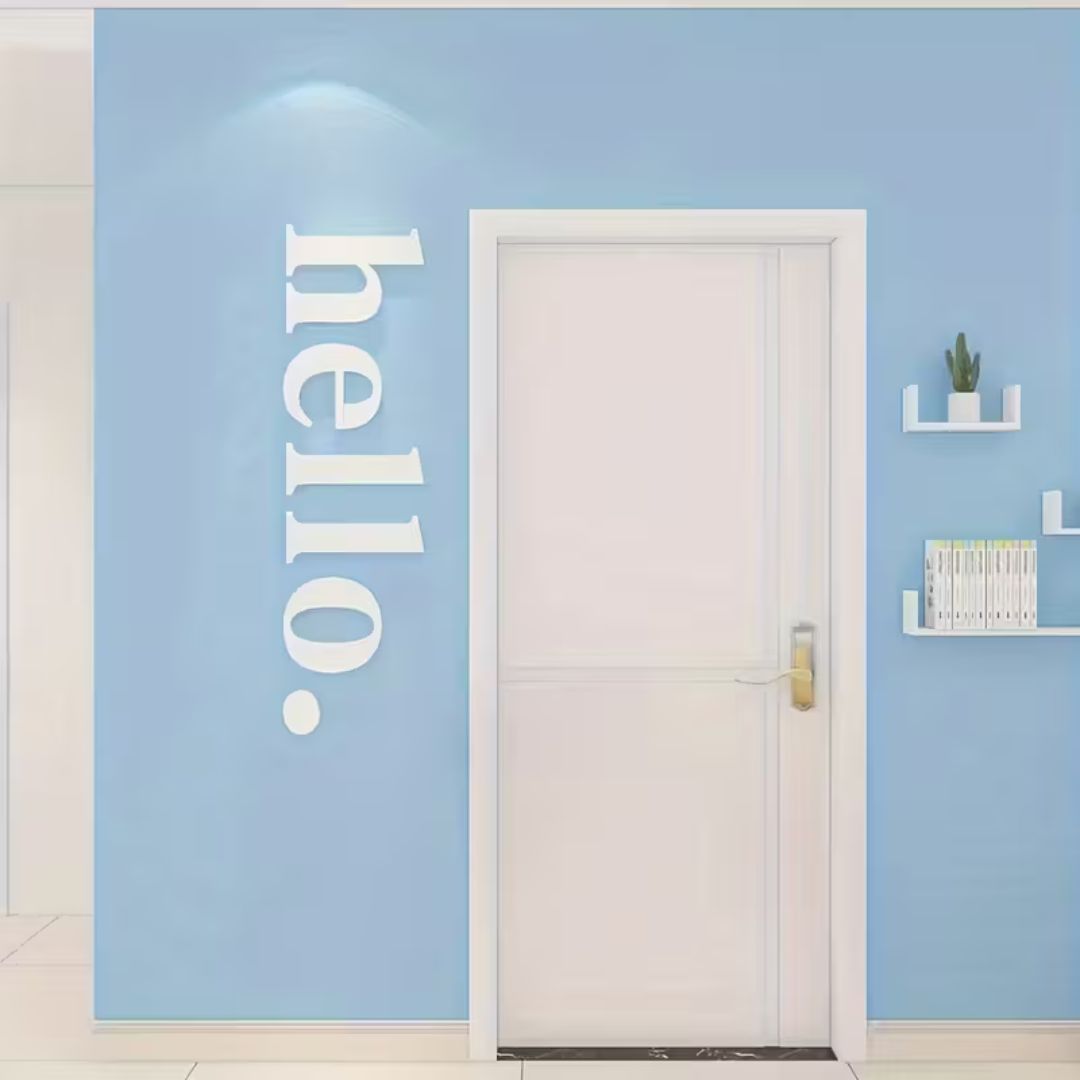1 Set, Hello Letter Wall Sticker, Welcome Words, Home Decoration