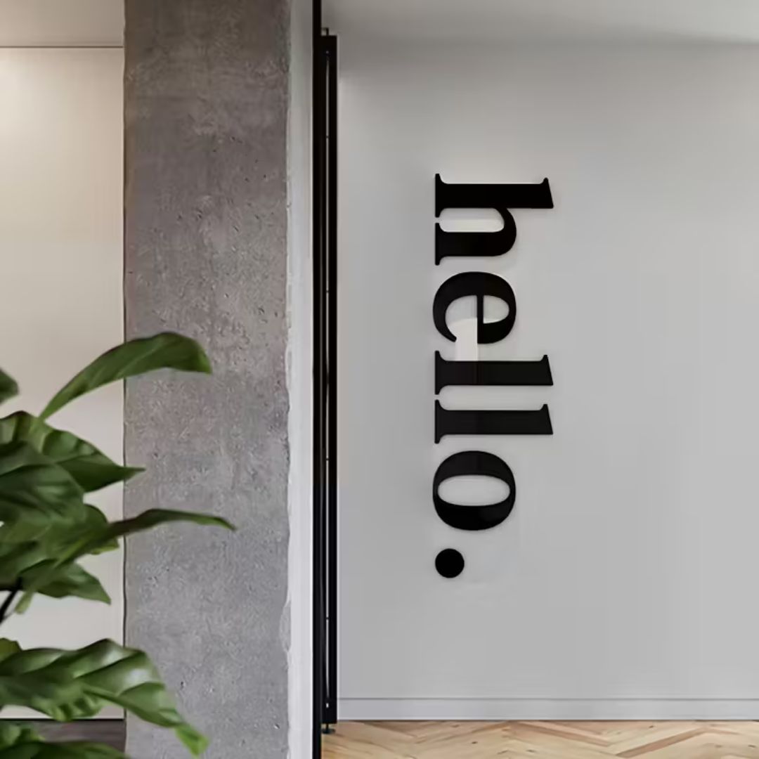 1 Set, Hello Letter Wall Sticker, Welcome Words, Home Decoration